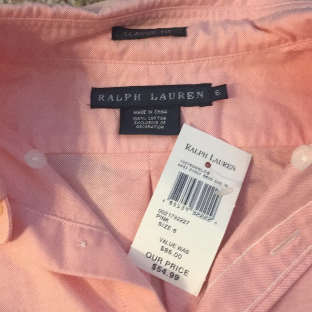 Pink Ralph Lauren button down - Picture 2 of 2